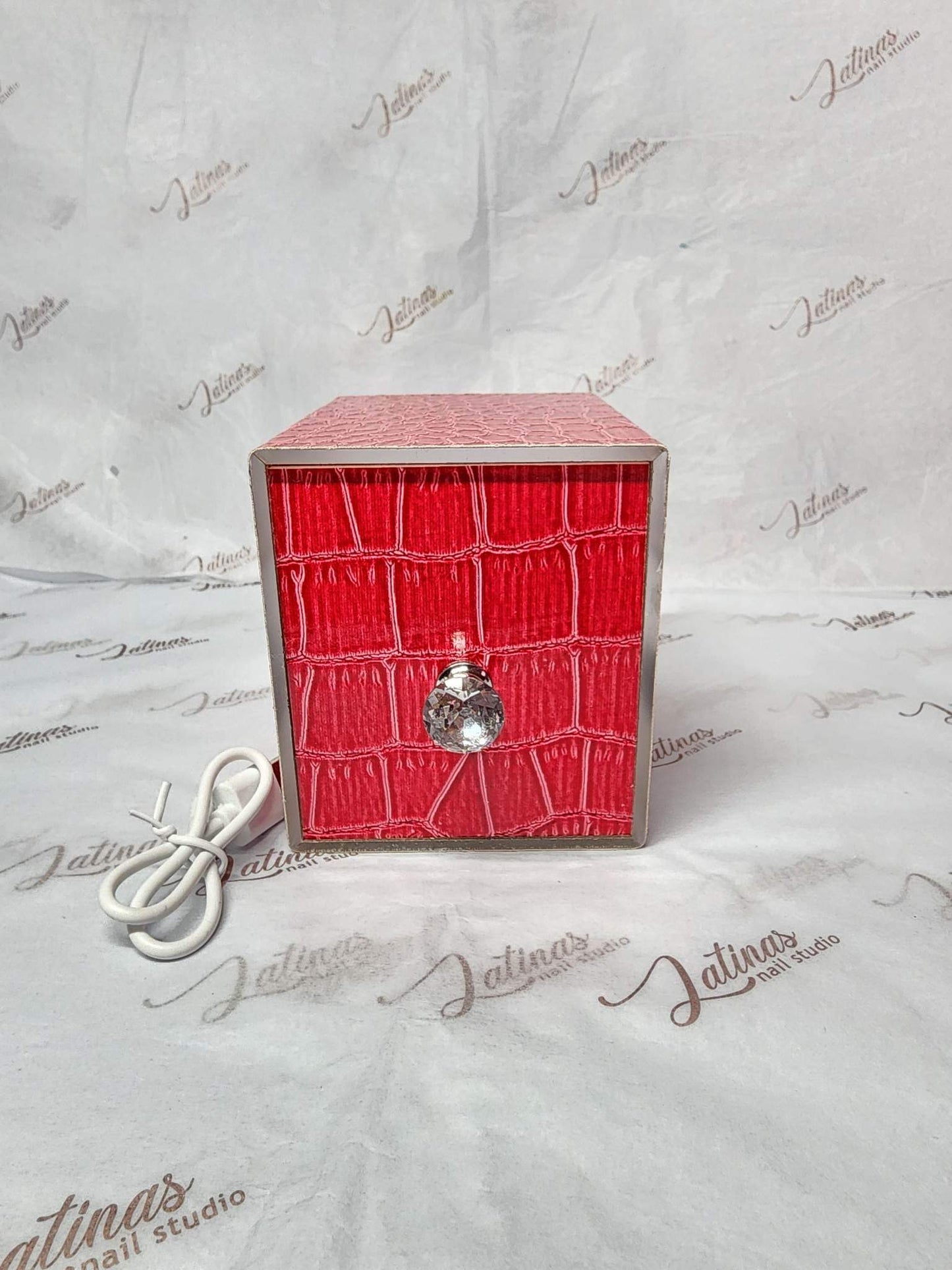 Nail Bit Sterilizer Box Red Rechargeable image 1