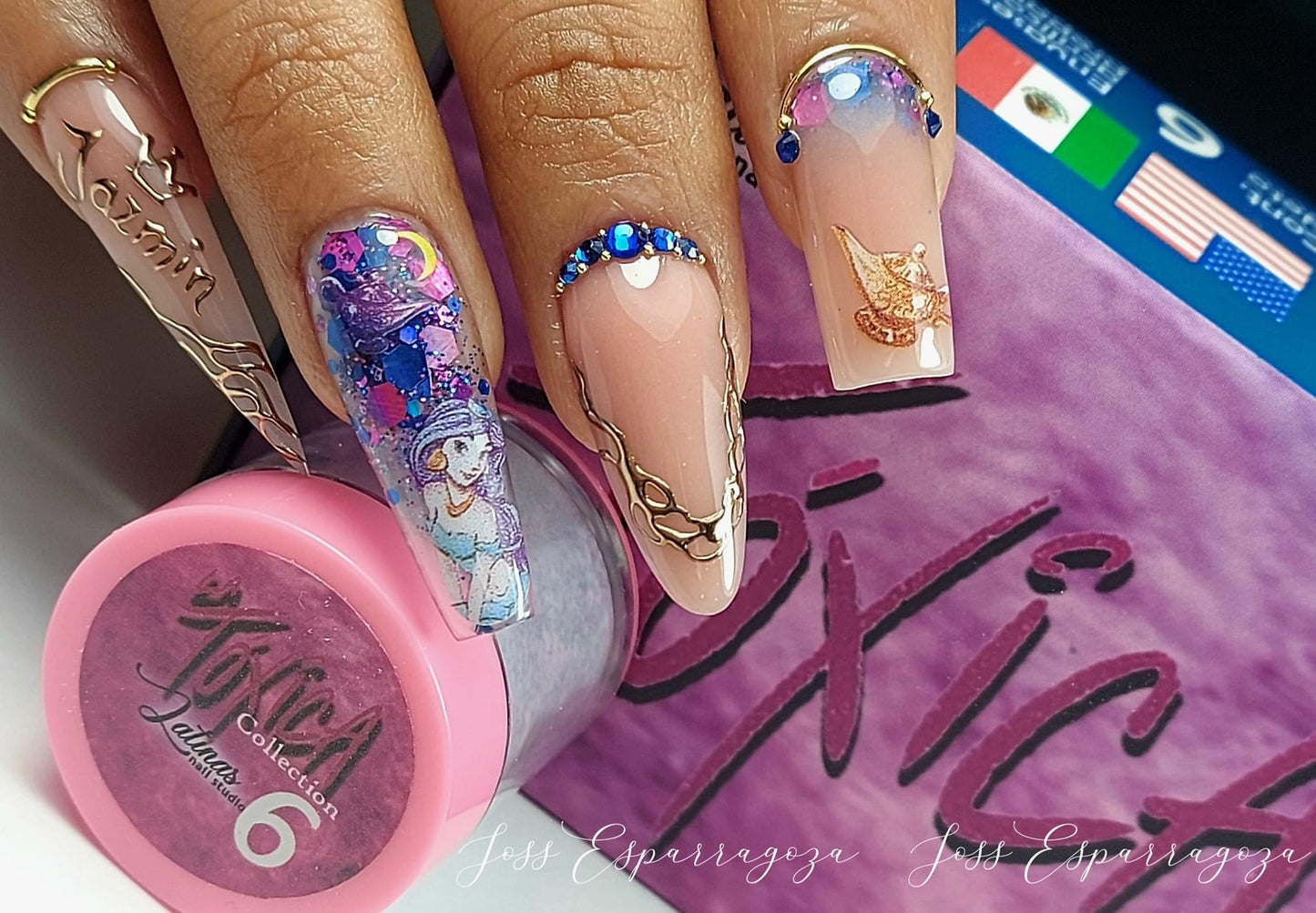 Latinas Nail Studio La Toxica Acrylic 6pz Collection image 3