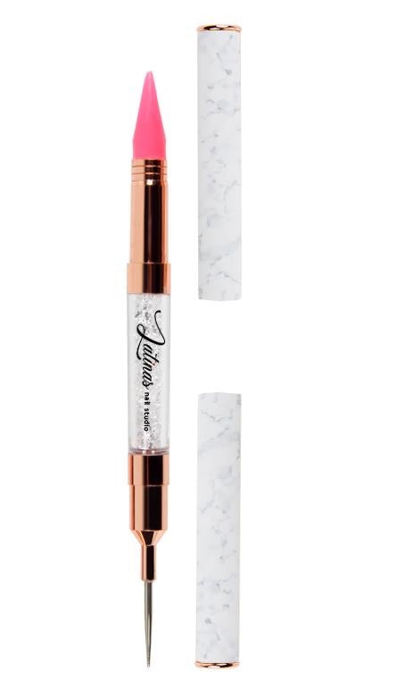 Latinas Nail Studio Crystals wax Pen with dotting side image 0