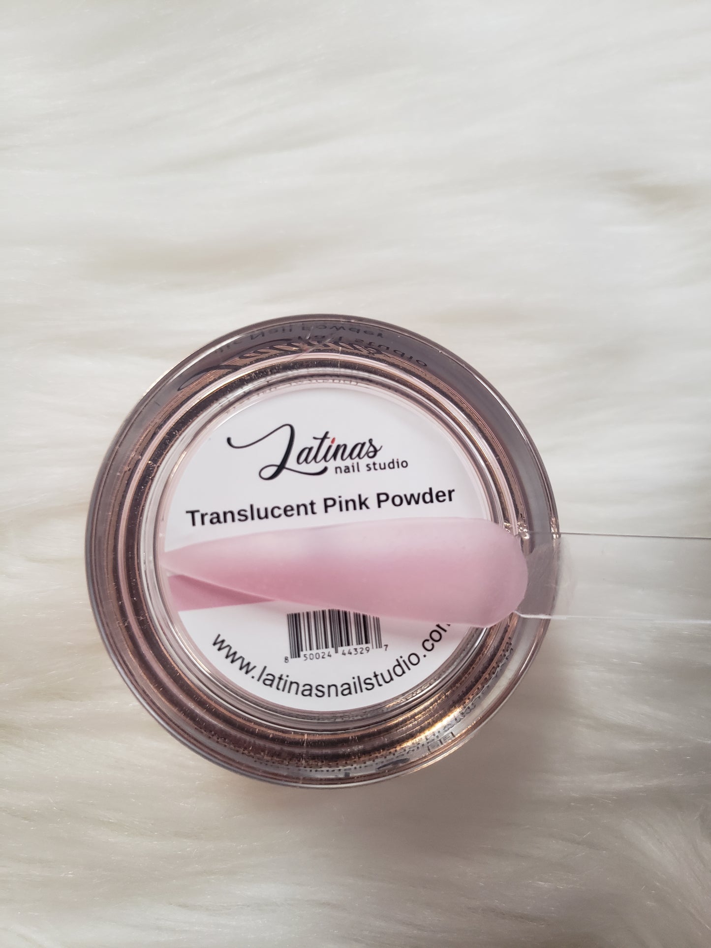 Latinas Nail Studio Translucent Pink Acrylic Powder 2oz image 0