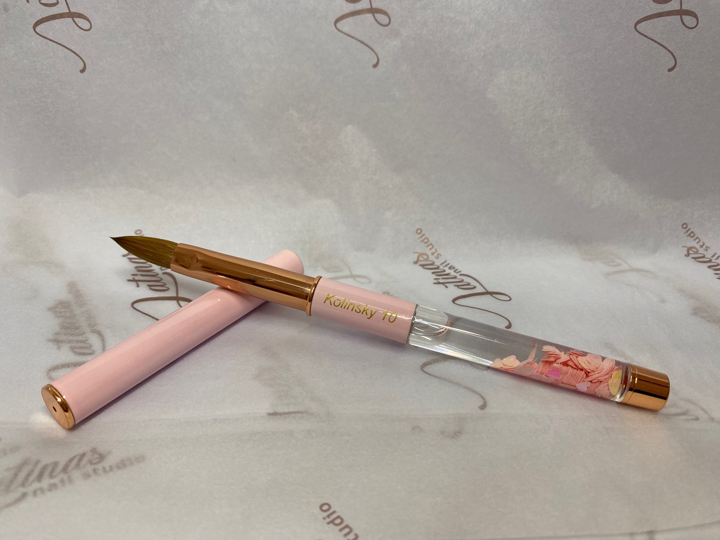 Latinas Nail Studio Acrylic Kolinsky Brush #8 image 0