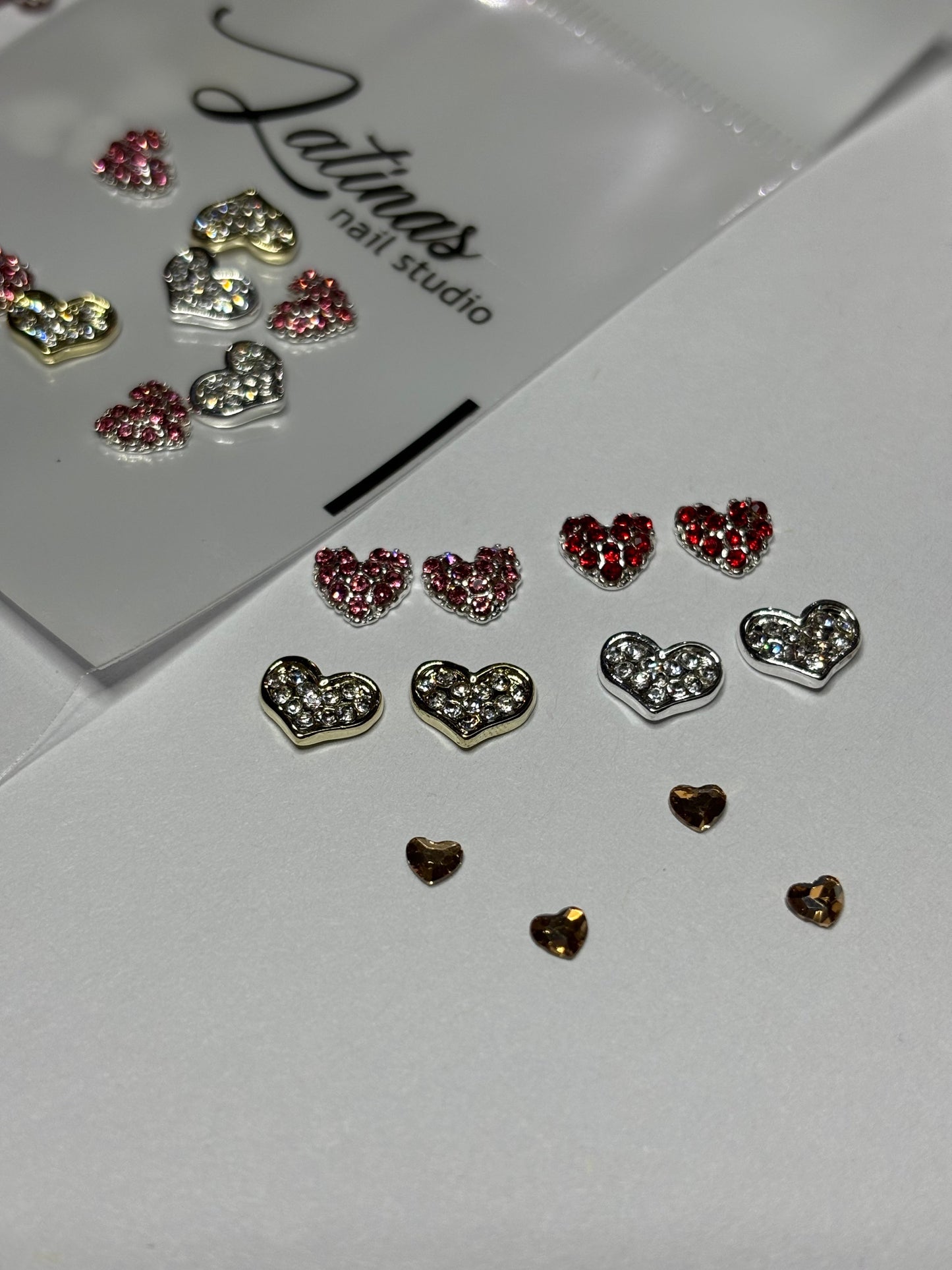 Heart Nail Charm 8pz and mix image 3