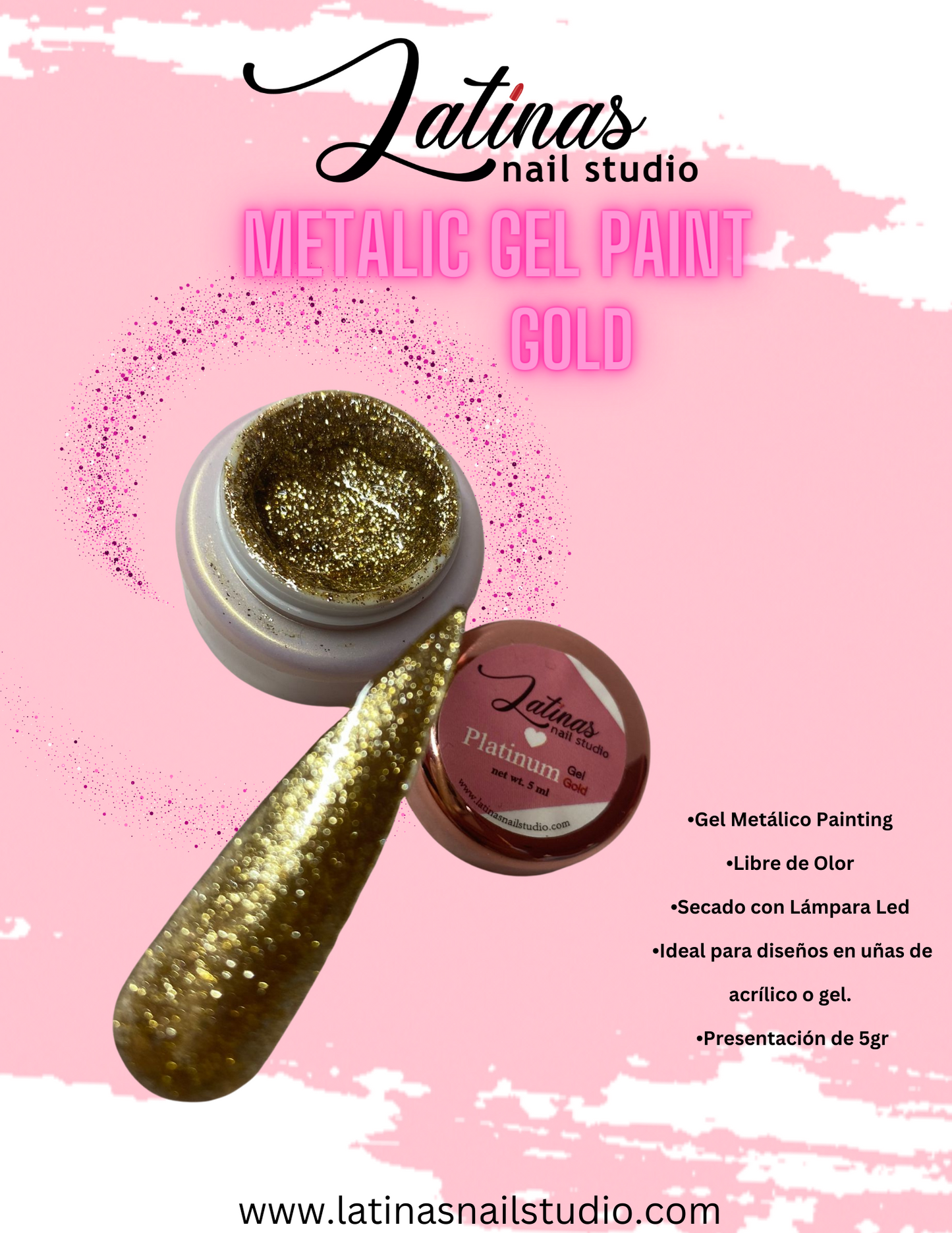 Latinas Nail Studio Platinum Gels 7pcs image 2
