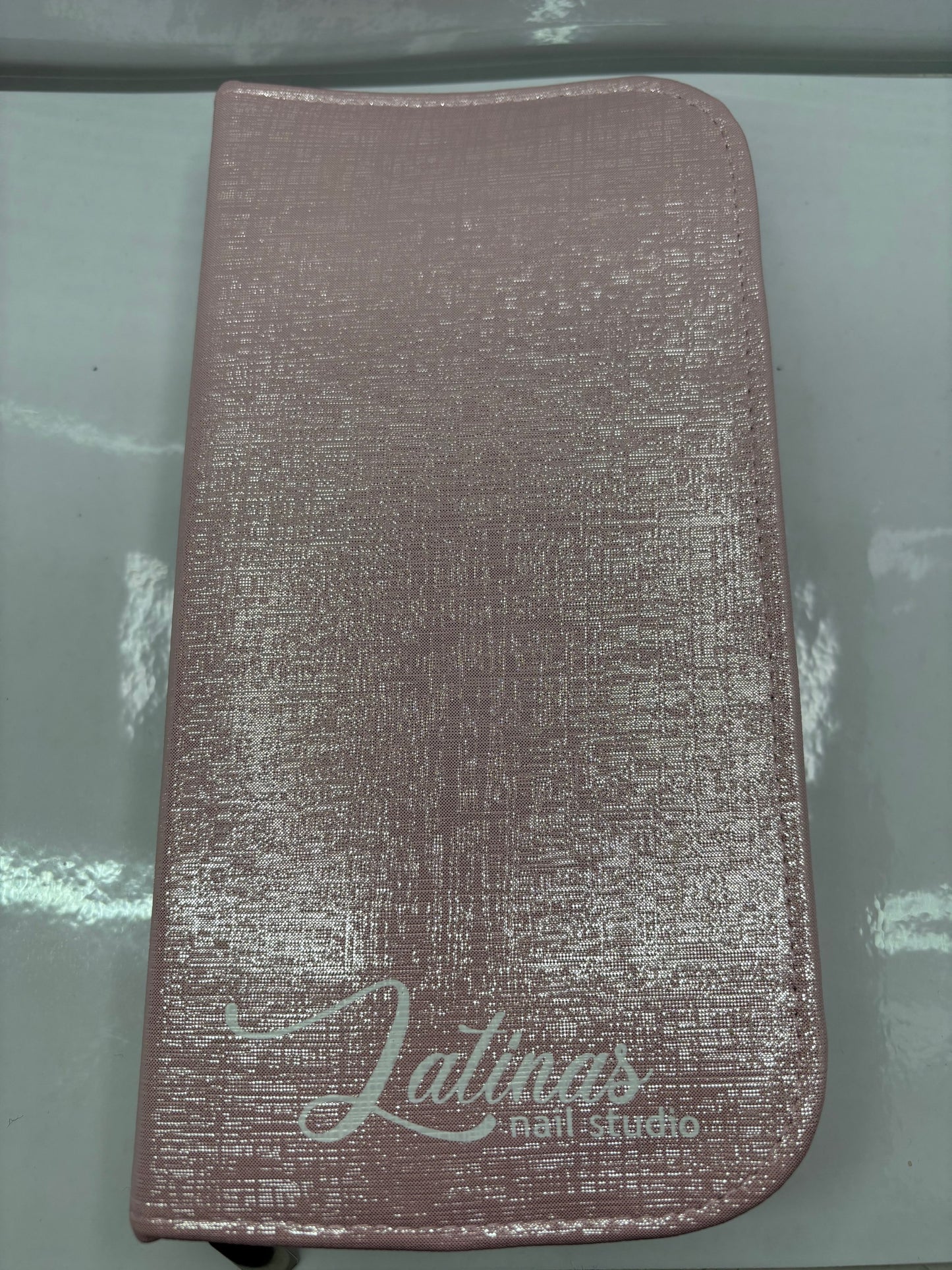 Latinas Nail Studio Brush Case Pink Bling Shine image 6