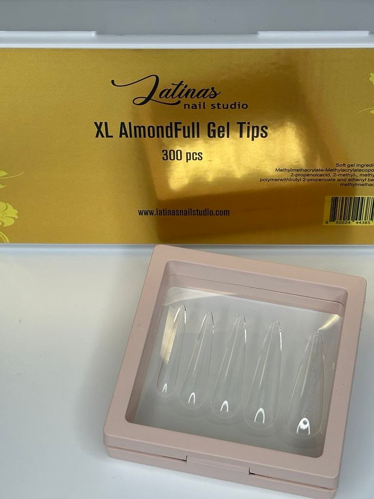 Almond XL Soft Tips (Press) or Polygel Dual System image 0