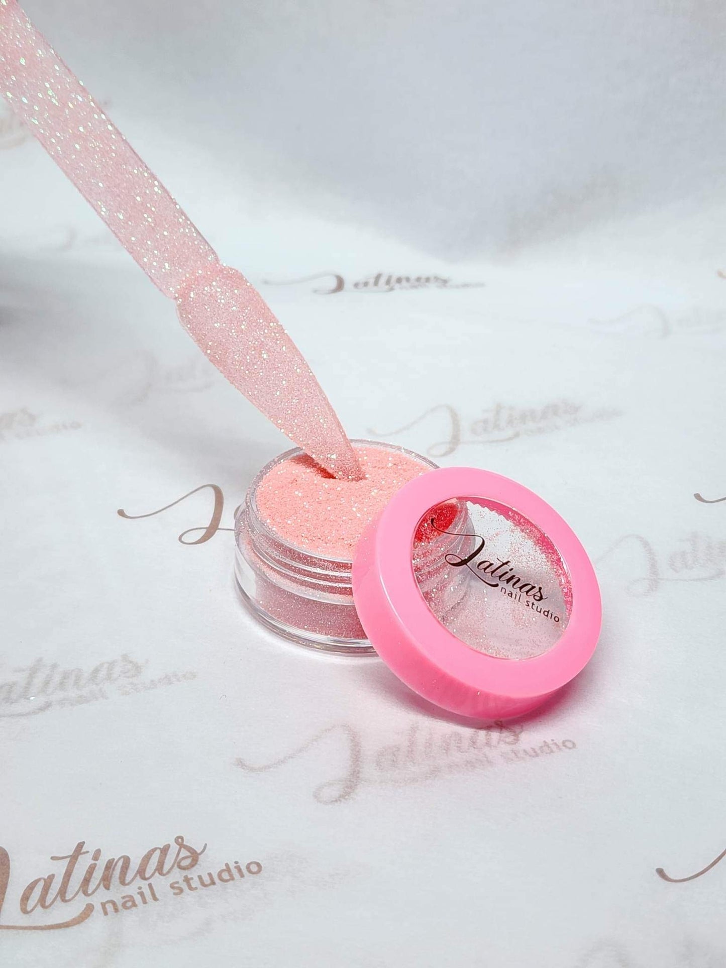 Latinas Nail Studio xtra Fine Glitter Barbie Pink image 0