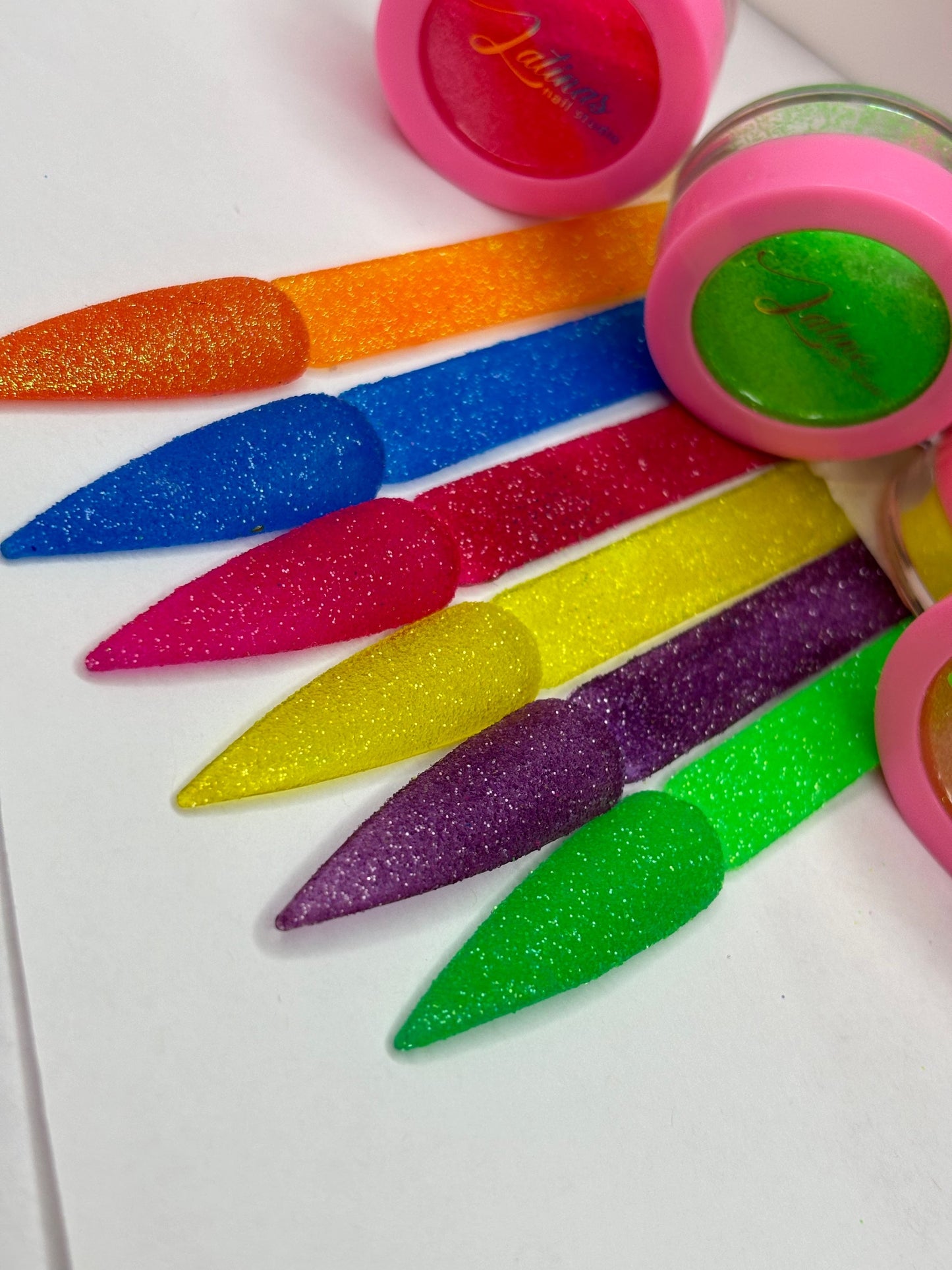 Sugar Effect Nail Xtra Fine Neon Glitter set image 2
