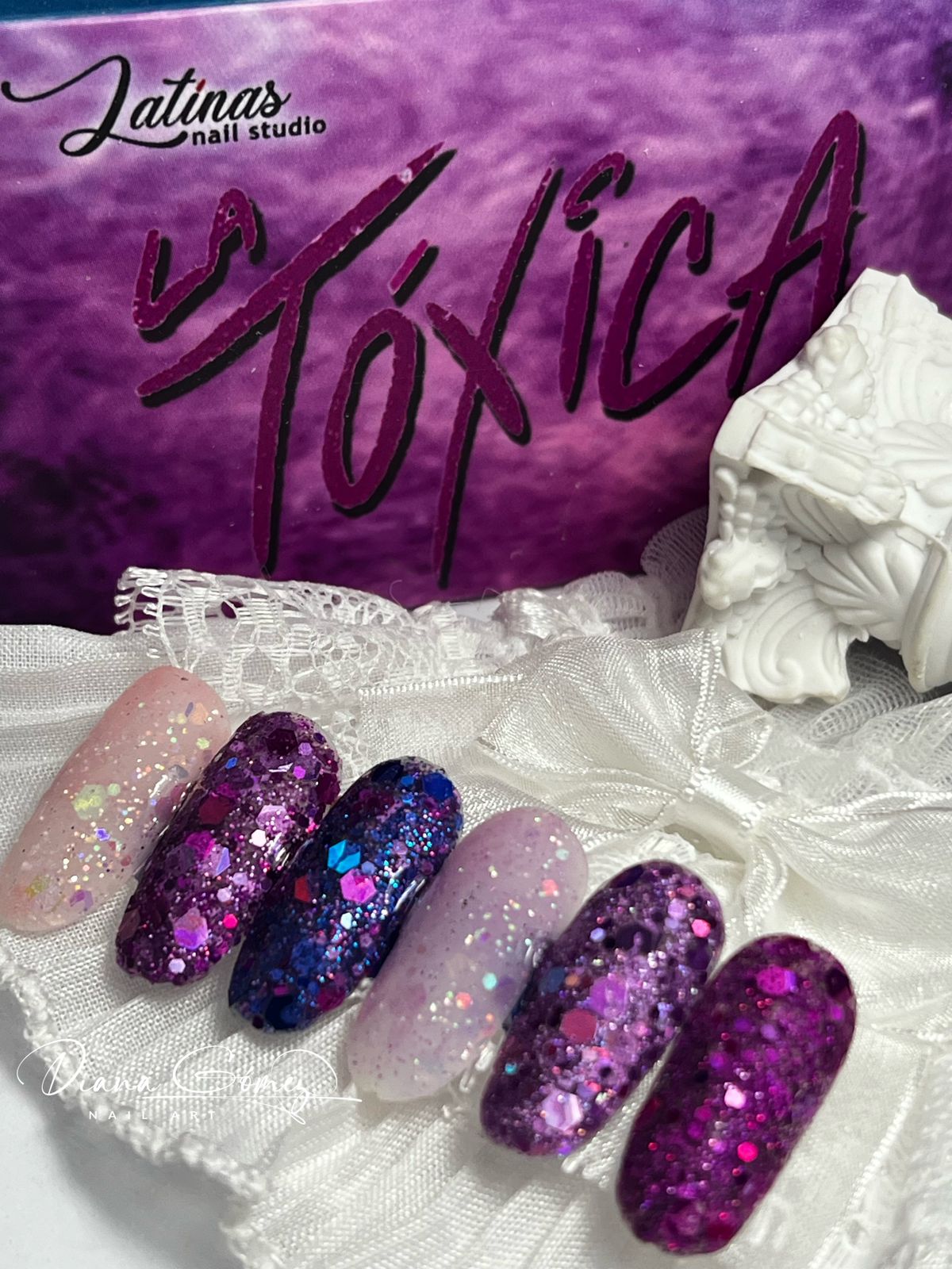 Latinas Nail Studio La Toxica Acrylic 6pz Collection image 7