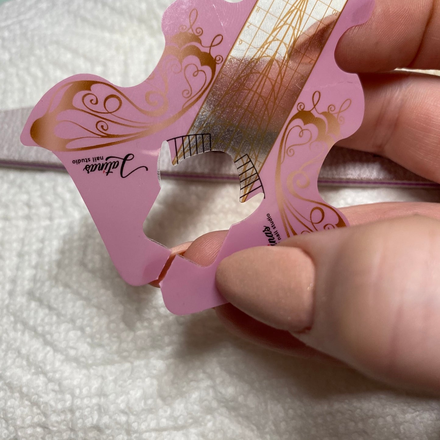 Latinas Nail studio Clear Rose Nail Forms 300pz image 13