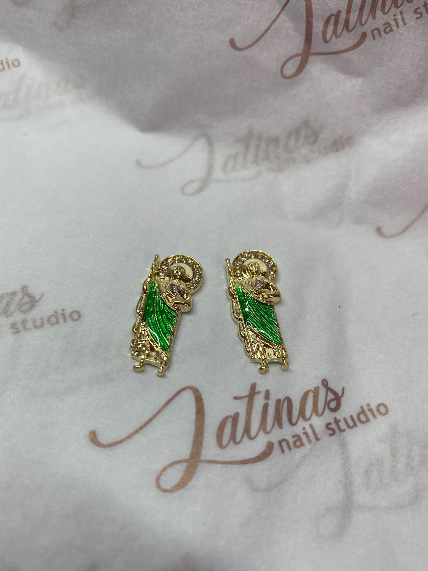 San Judas Inspired Charm 2pcs image 0