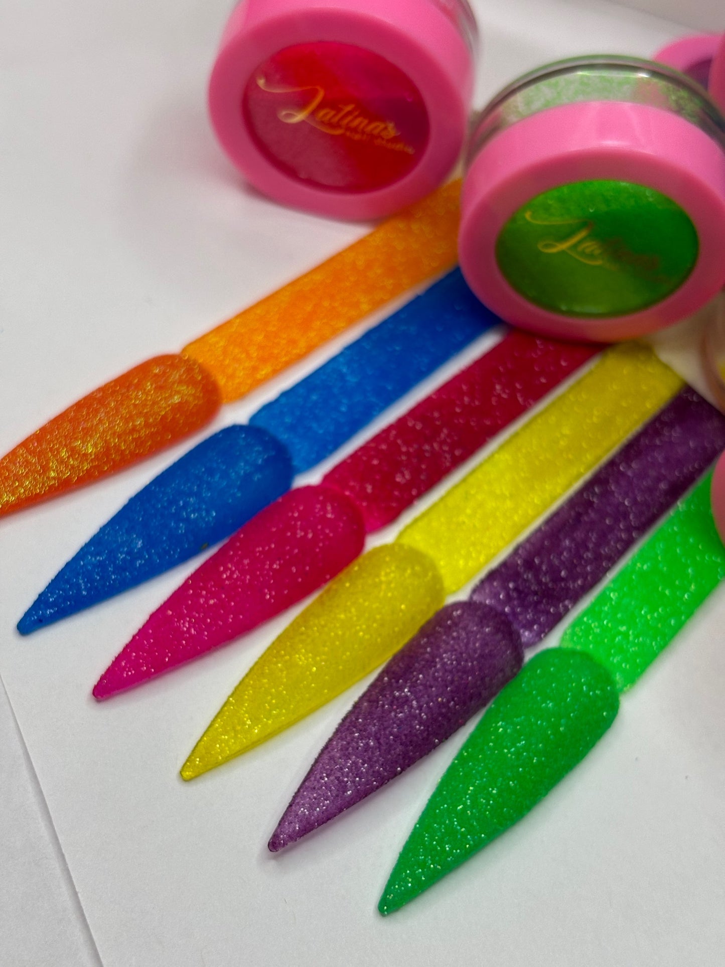Sugar Effect Nail Xtra Fine Neon Glitter set image 4