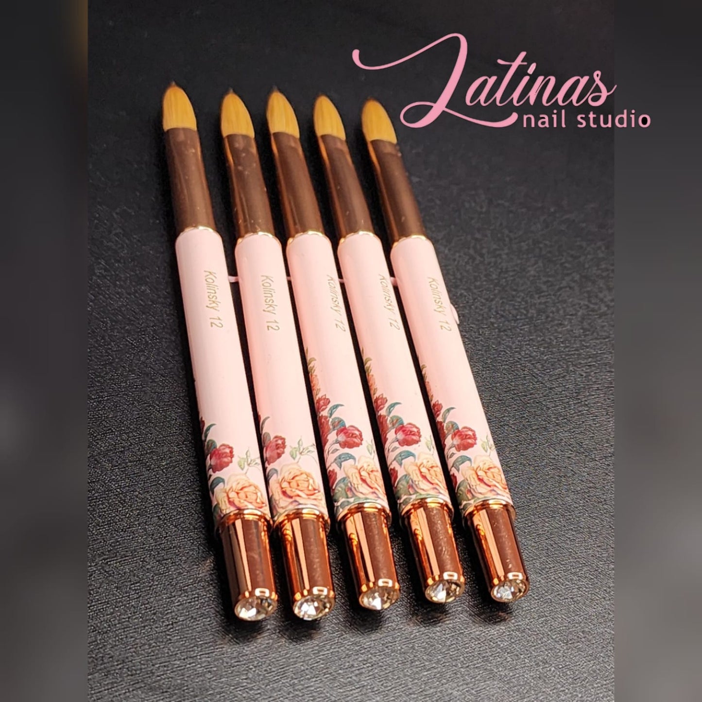 Latinas Nail Studio Kolinsky 8 Acrylic Brush Flowers image 3