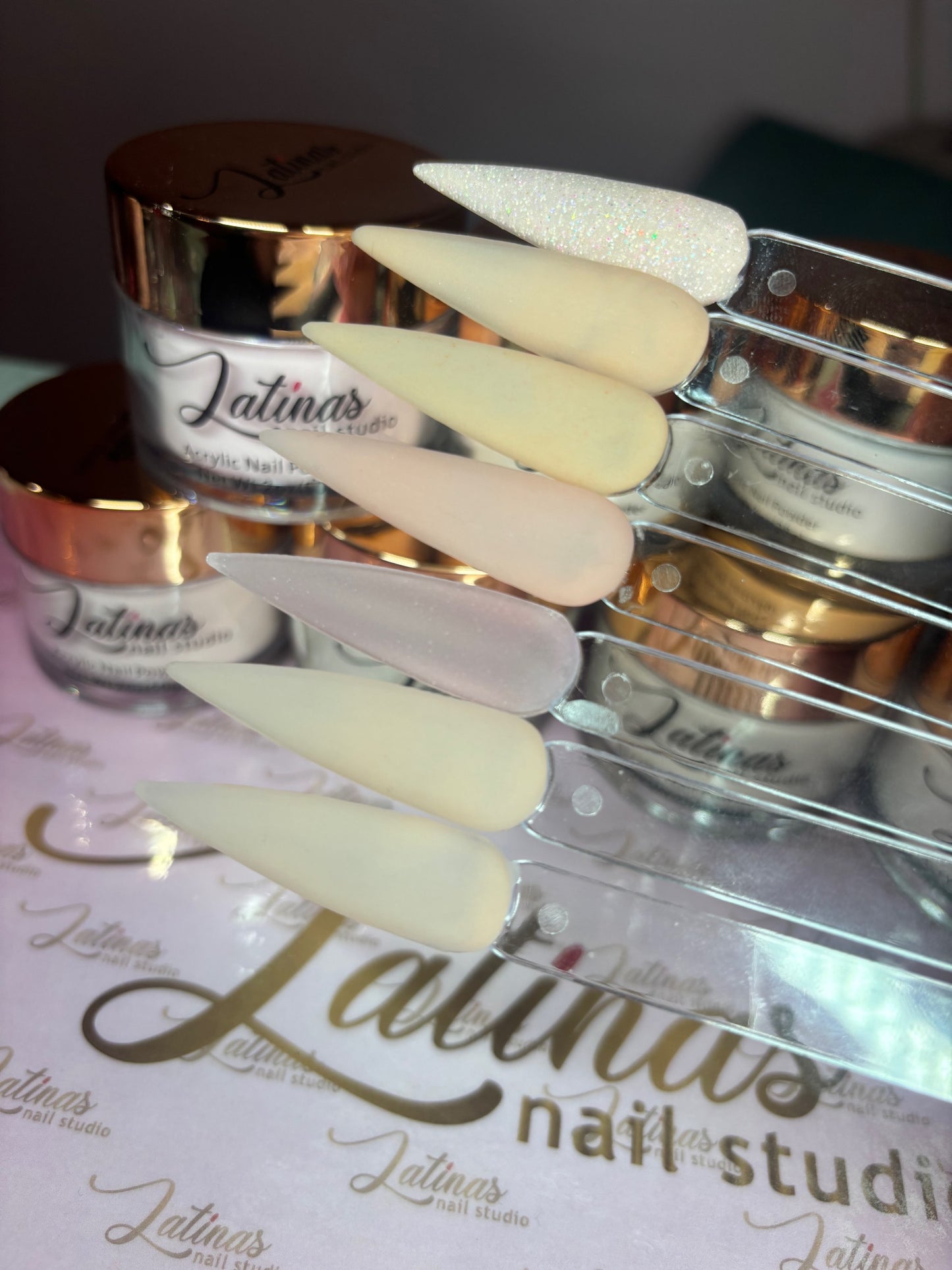 Latinas 1oz Nail Acrylic Powders Nude Color image 3