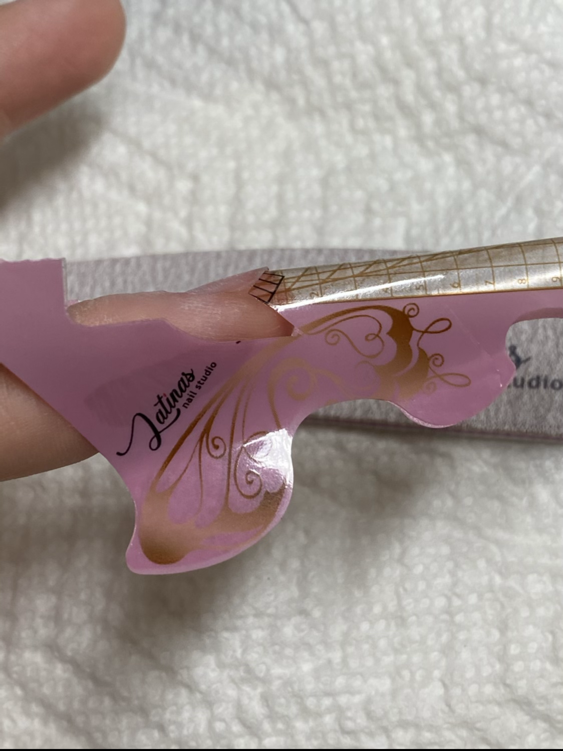 Latinas Nail studio Clear Rose Nail Forms 300pz image 6
