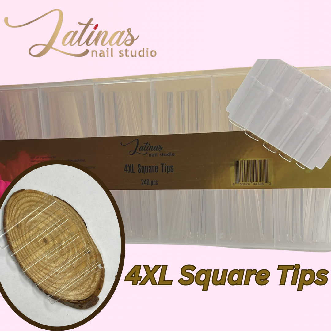 Tips 4XL Straight (Planos) Tappered Squared 240pz image 0