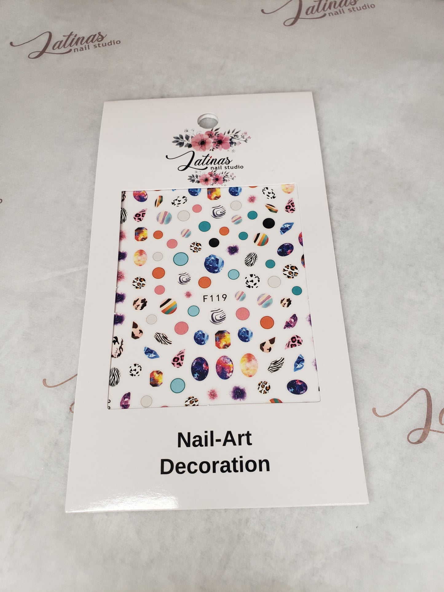 Latinas Nail Studio Nail Art Sticker F119 image 0