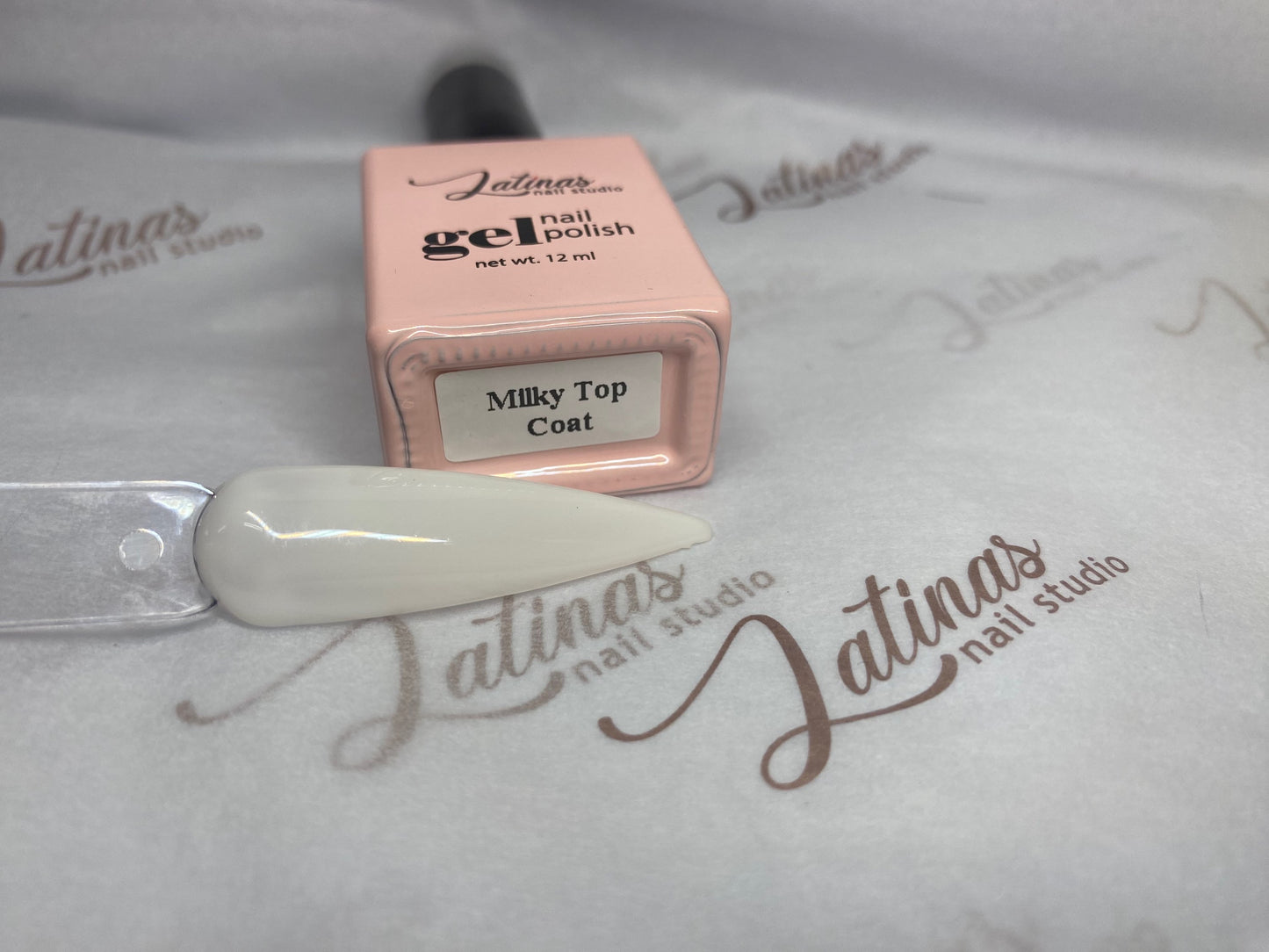 Latinas Nail Studio Milky Top Coat image 1
