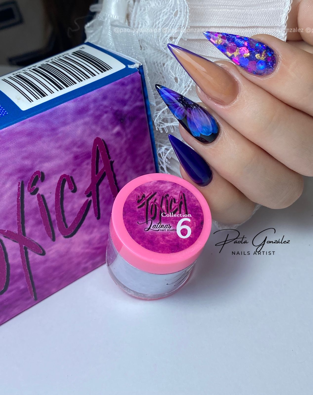 Latinas Nail Studio La Toxica Acrylic 6pz Collection image 2