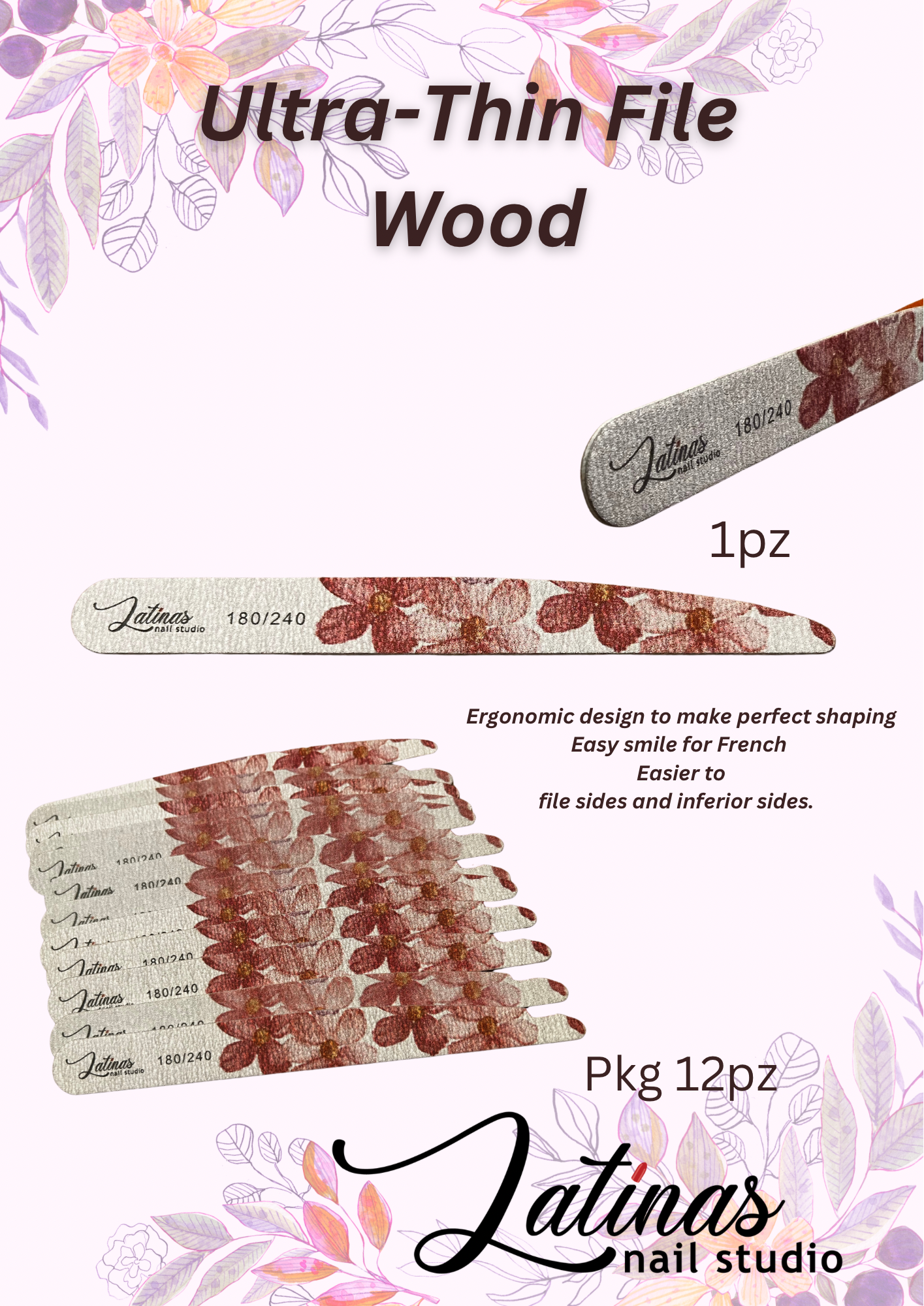 Nail Files 180/240 1pz image 0