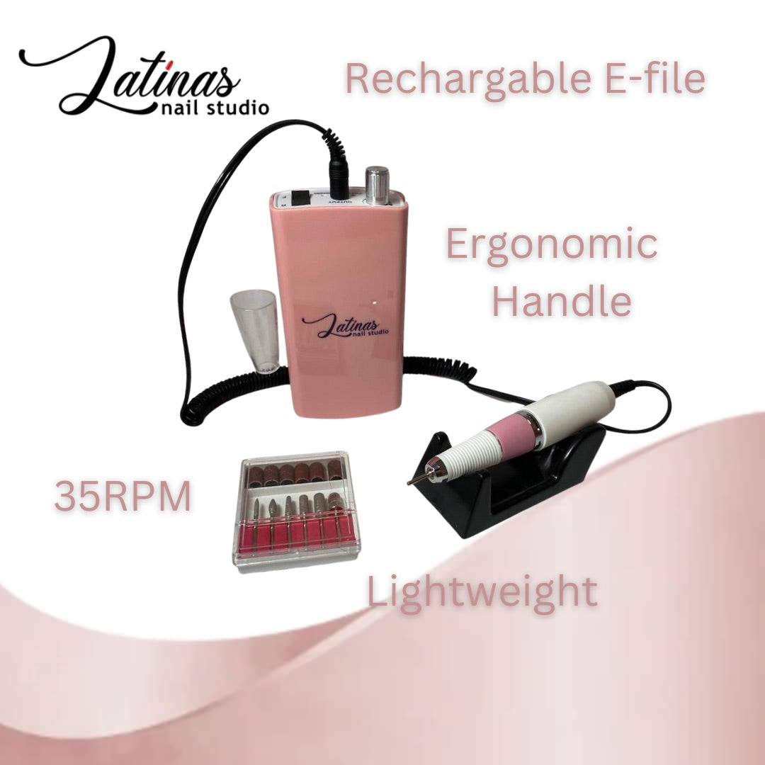 Latinas Nail Studio RoseGold Rechargable Efile image 1