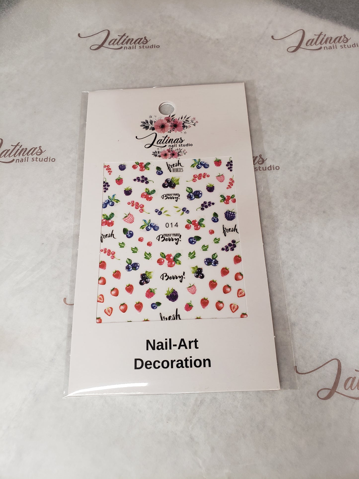 Latinas Nail Studio Nail Art Sticker 014 Berries image 0