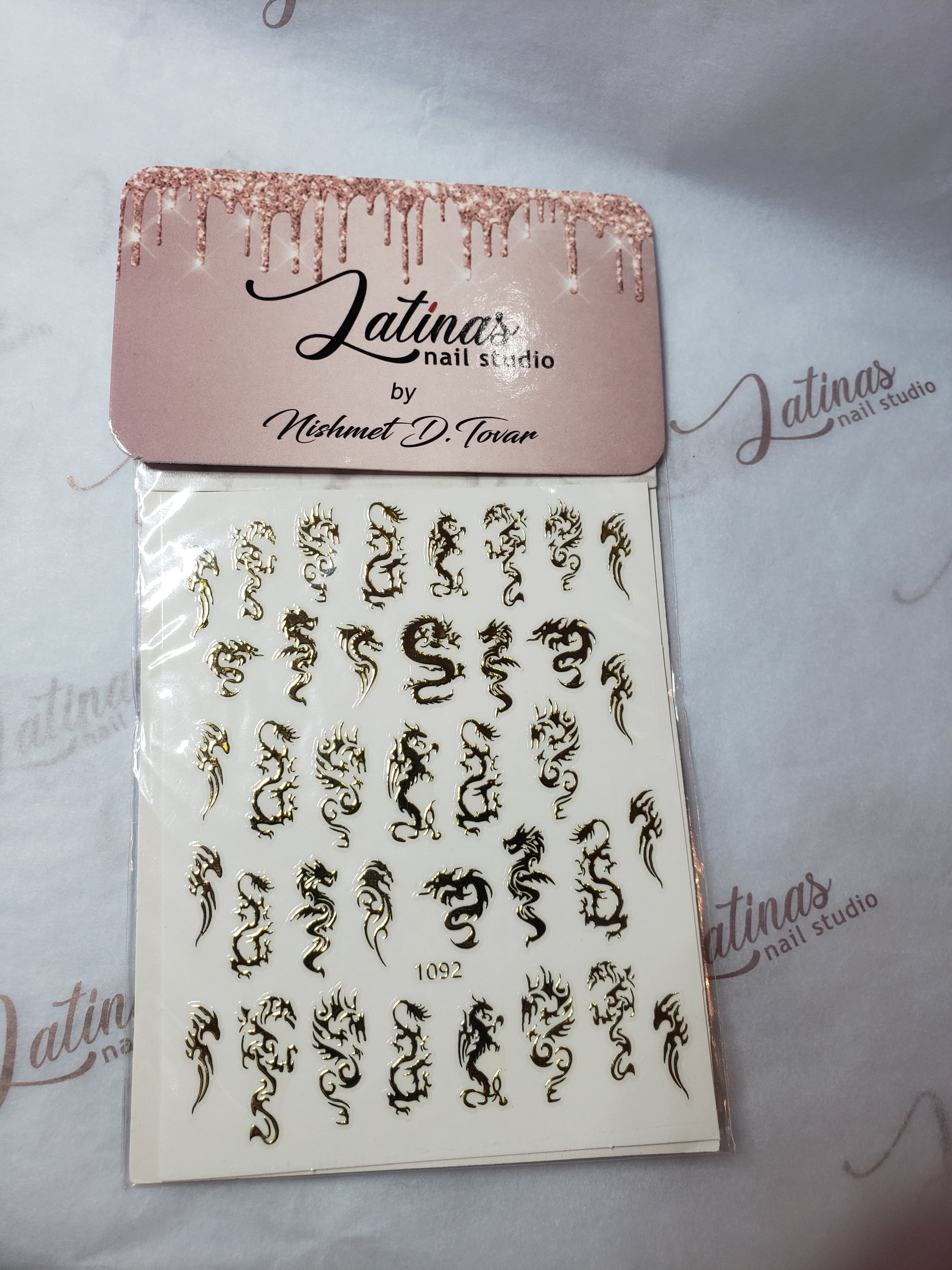 Gold Dragon Stickers image 0