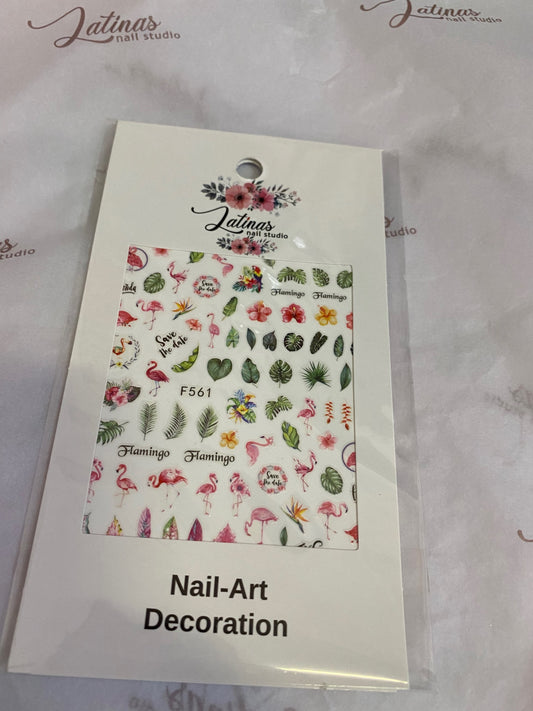 Latinas Nail Studio Sticker Flamingo 561  image 0