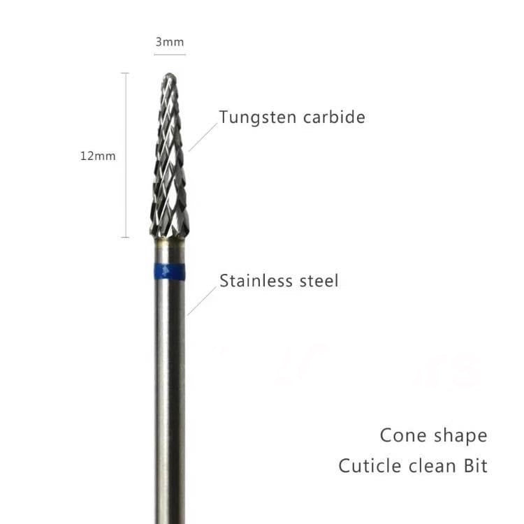 Cone shape Cuticle clean bit (safety) image 0