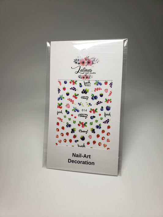 Latinas Nail Studio Sticker Berry 014 image 0