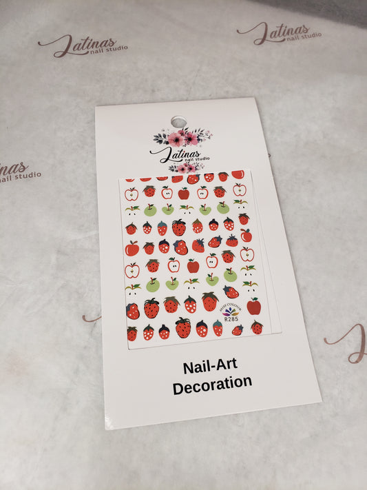 Latinas Nail Studio Nail Art Sticker Apples Strawberry image 0