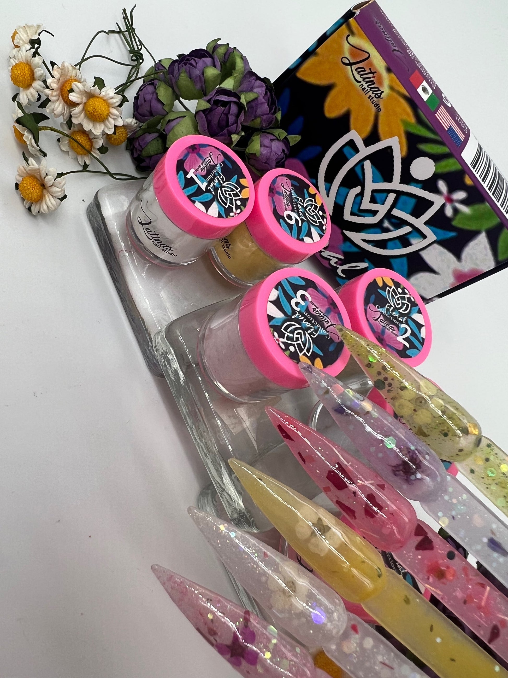  Latinas Nail Studio Floral 6pz Collection   image 0