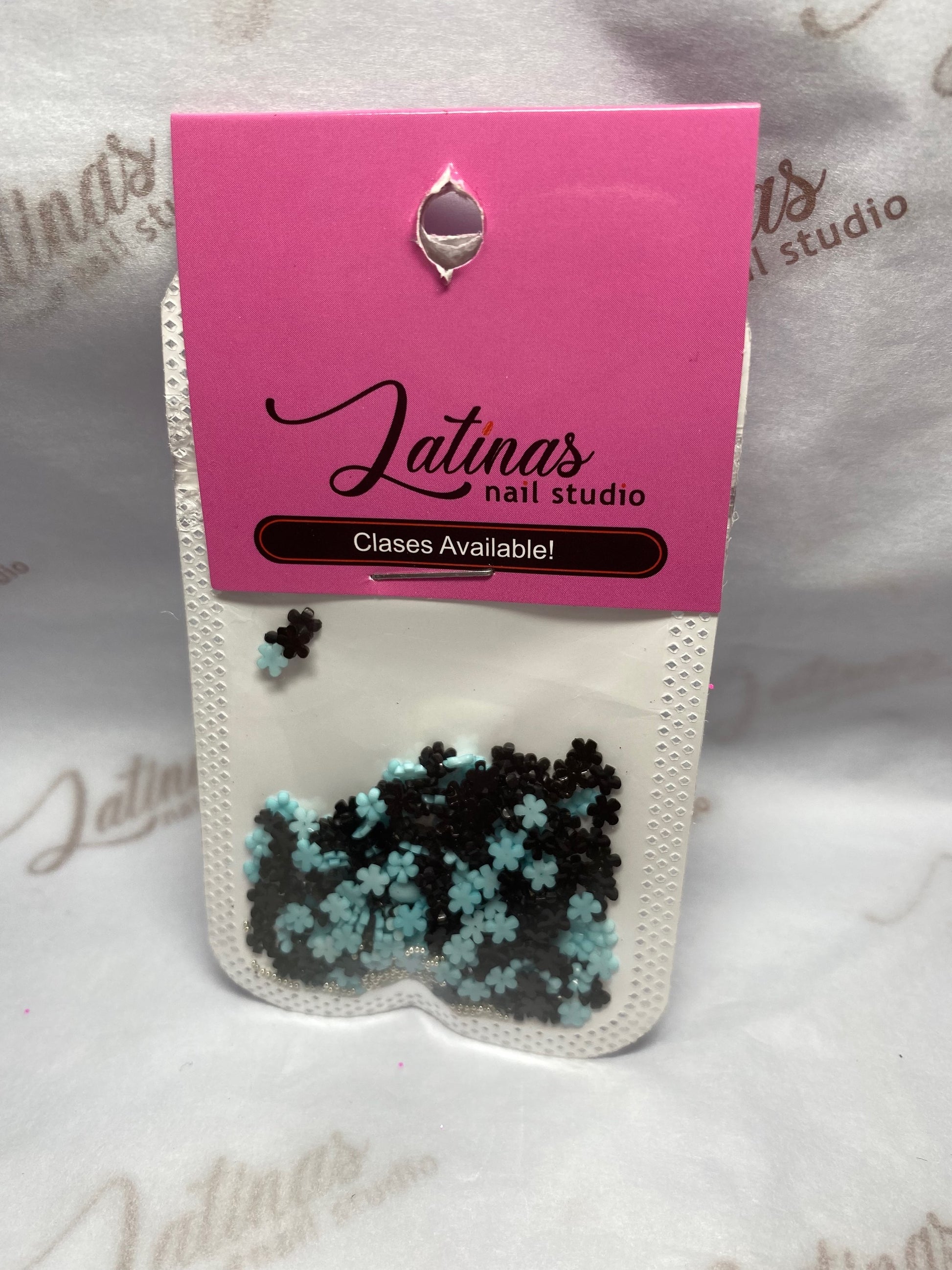 Blue & Black Flowers  image 0