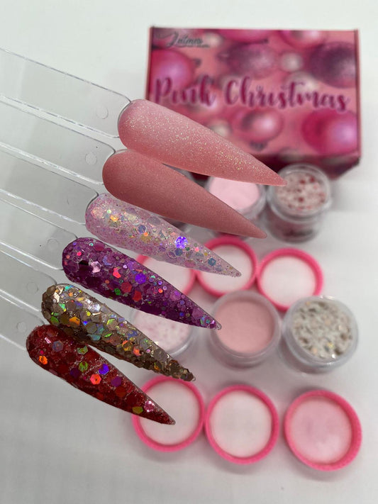  Latinas Nail Studio Pink Christmas 6pz Collection   image 0