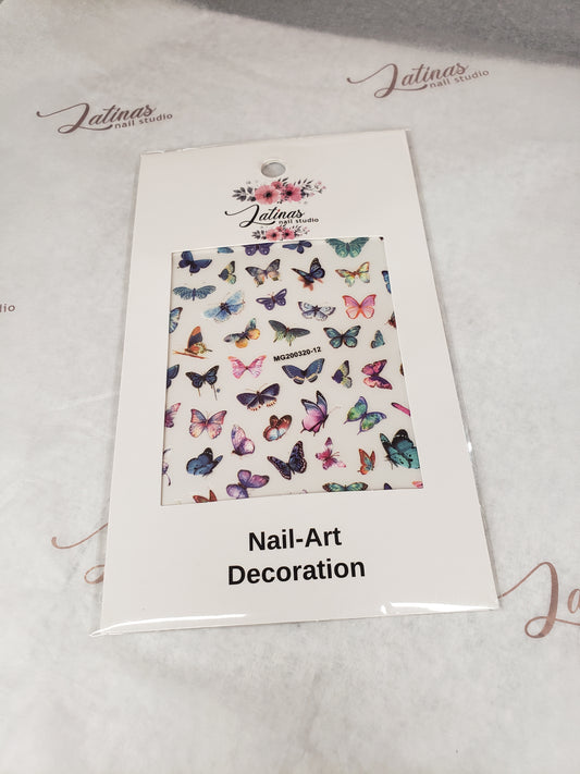 Latinas Nail Studio Nail Art Sticker Butterfly  image 0