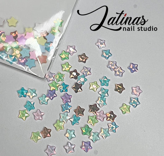 Latinas Nail Studio Star Crystals light colors Mix  image 0