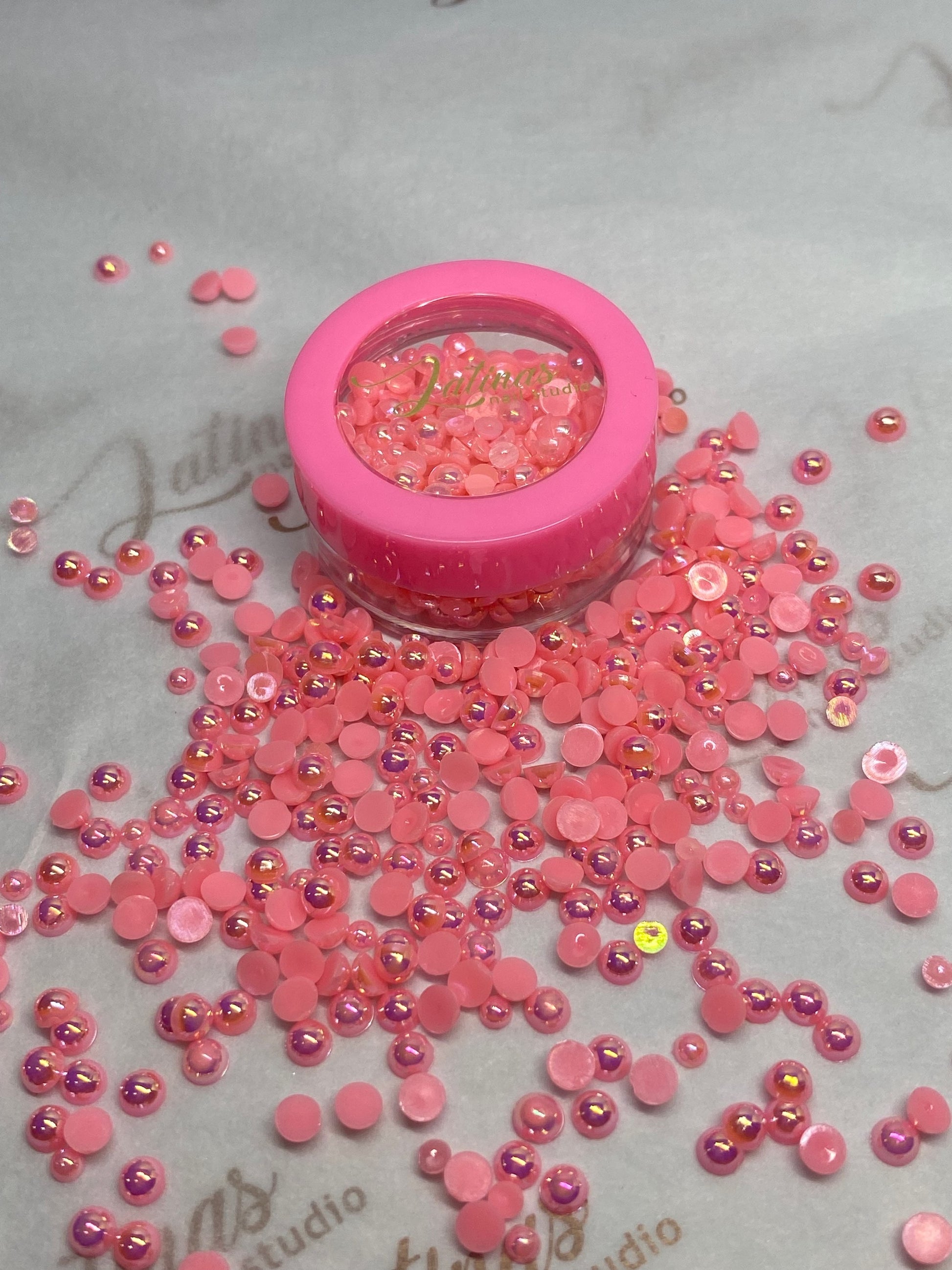  Latinas Nail Studio Pearl Decor Mix Bright Pink image 1