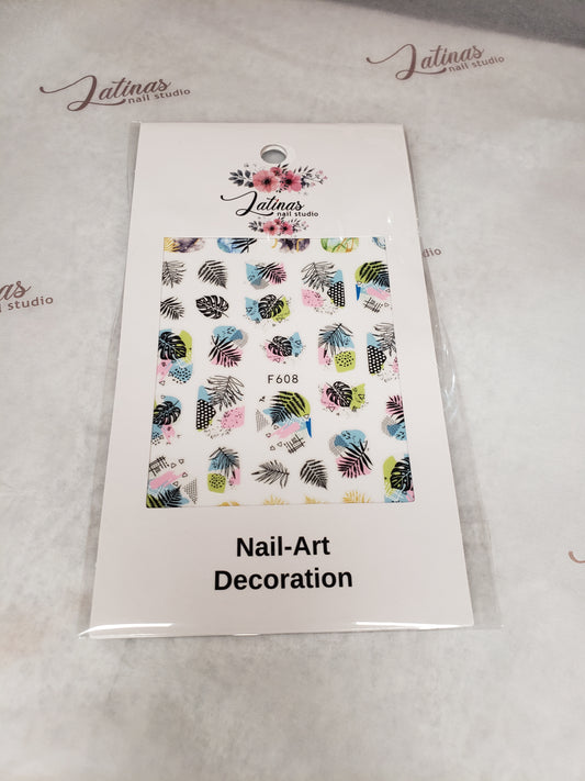 Latinas Nail Studio Nail Art Sticker Palm Trees 608 image 0