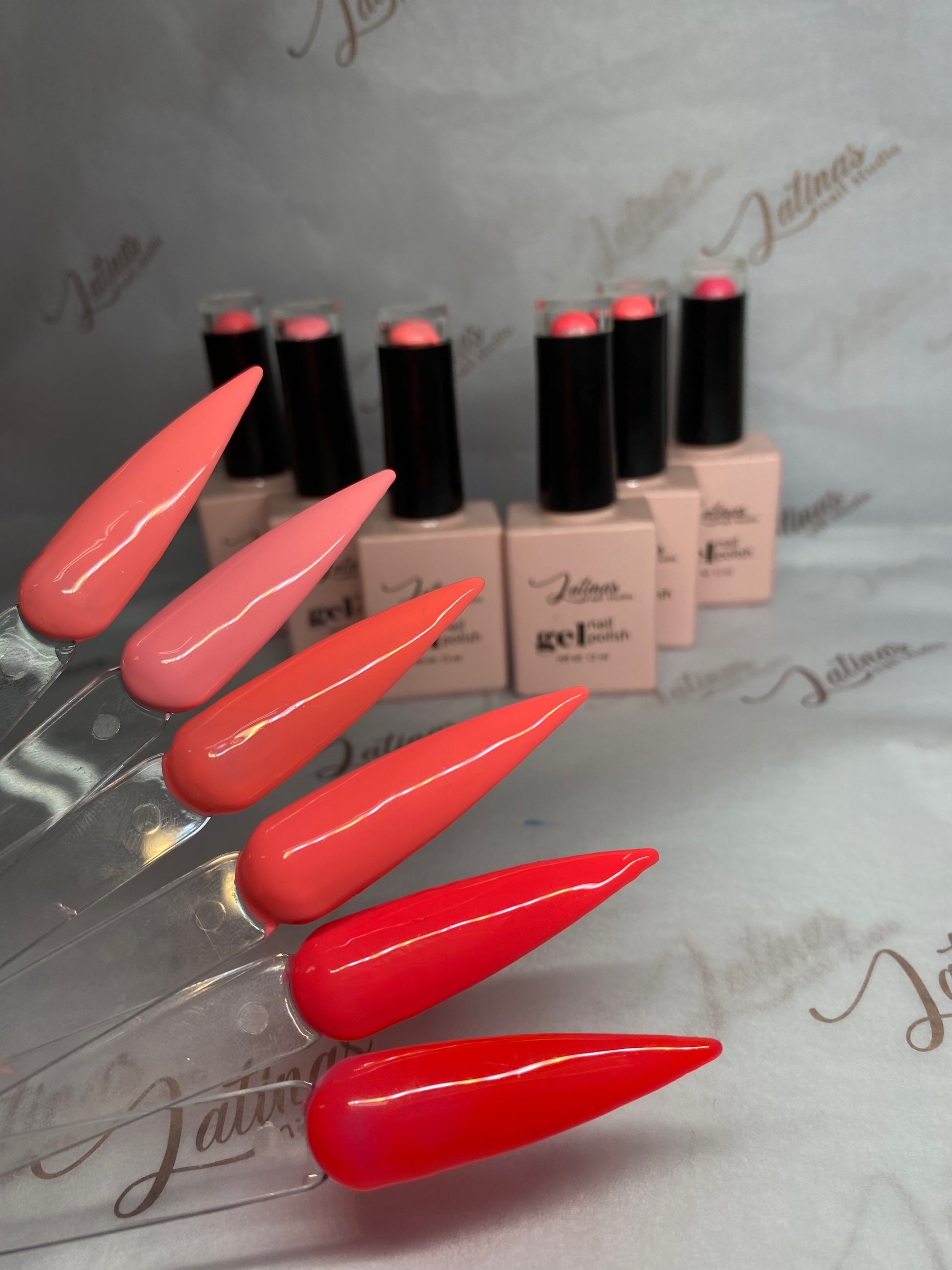 Latinas Nail Studio Gel A107 Pink Red image 2