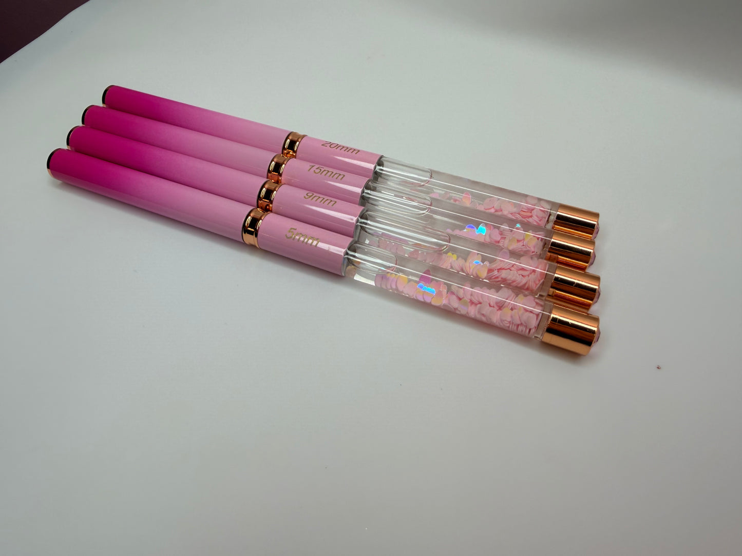 Latinas Nail Studio Pink  Liner Brush Set 4pz