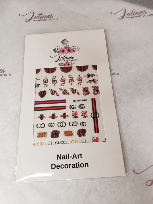 Latinas Nail Studio GG Nail Art Stickers image 0
