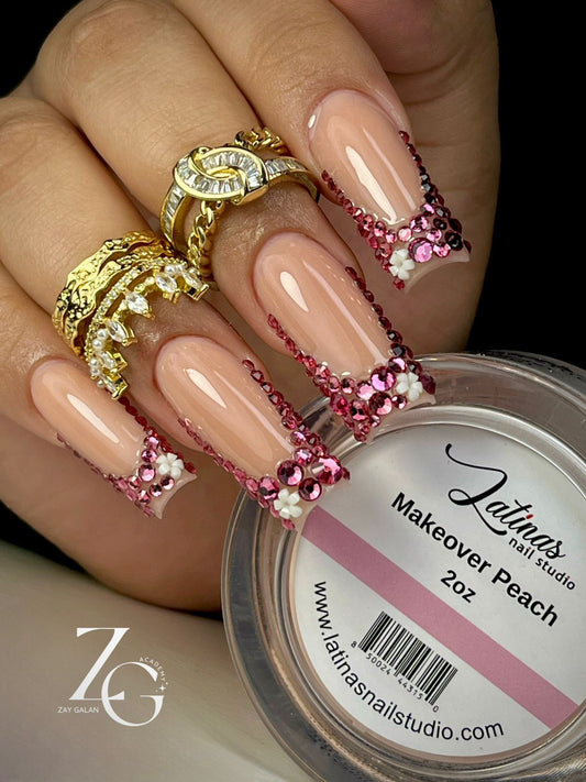 Latinas Nail Studio Makeover Peach Powder 2oz image 0