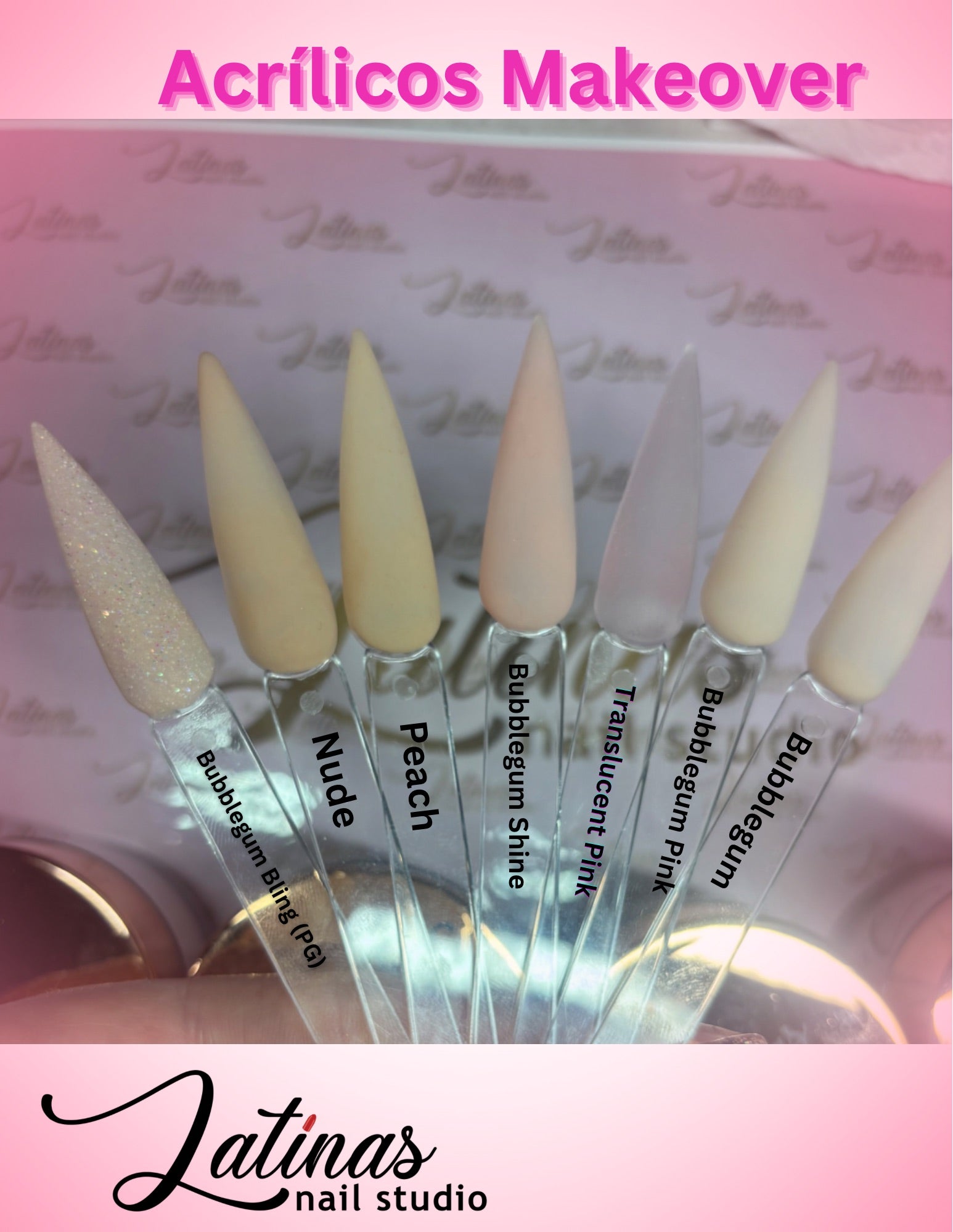 Latinas 2oz Nail Acrylic Powders Nude Color   image 4