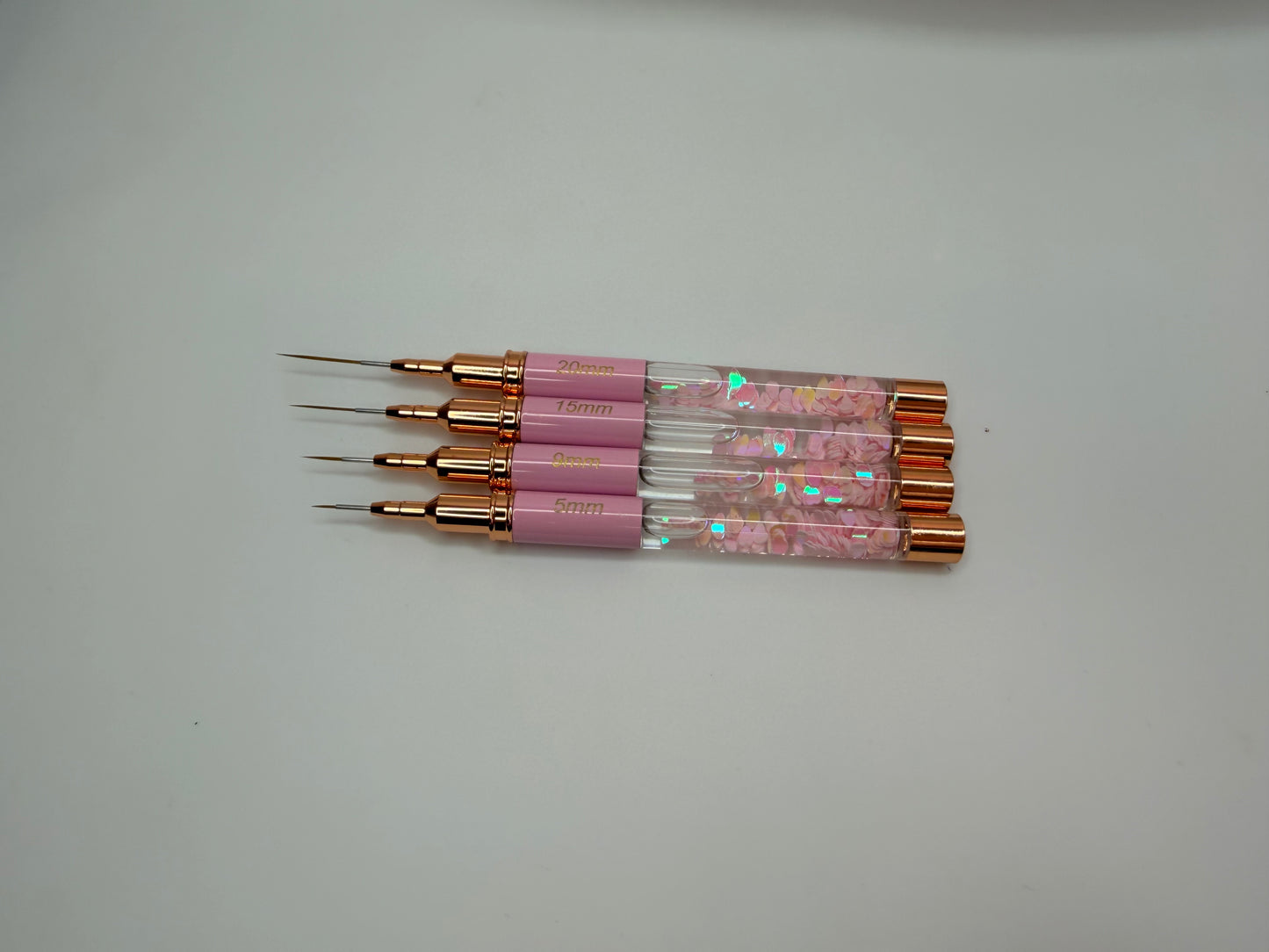 Latinas Nail Studio Pink  Liner Brush Set 4pz