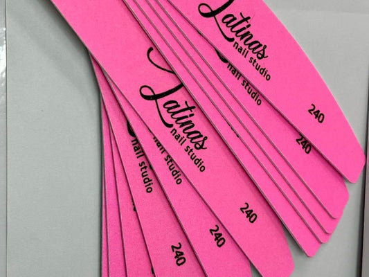 Latinas Nail Studio Disposable Nail Files  12pz 240grit   image 0