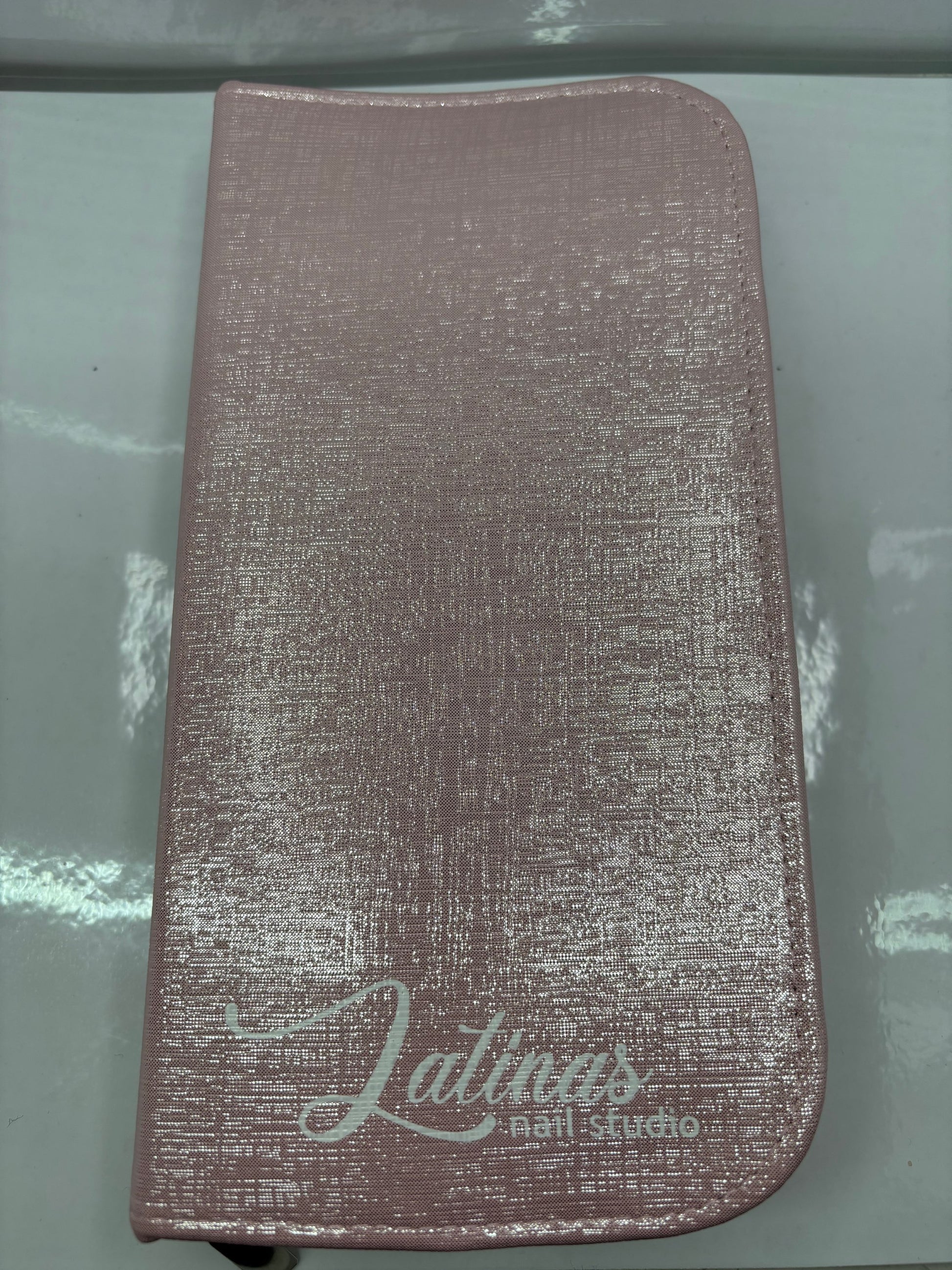 Latinas Nail Studio Brush Case Pink Bling Shine  image 6