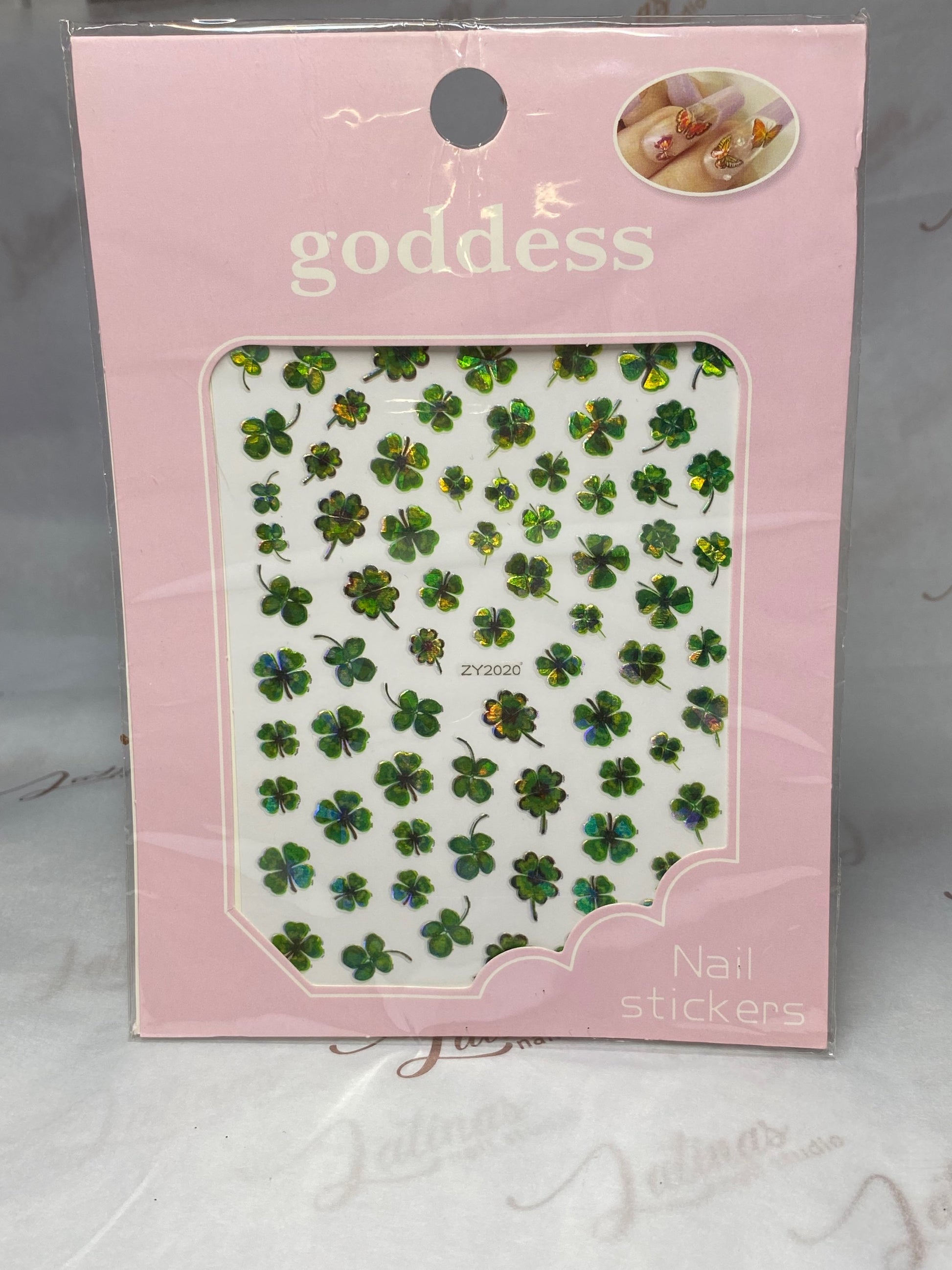 Four Leaf Clover  Nail Sticker image 0