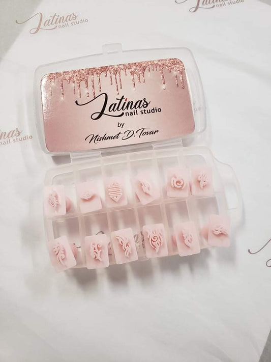 Latinas Nail Studio 3D stamping 12pz  image 0