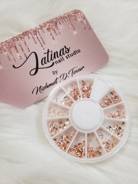 Rose Gold Nail Decor image 0