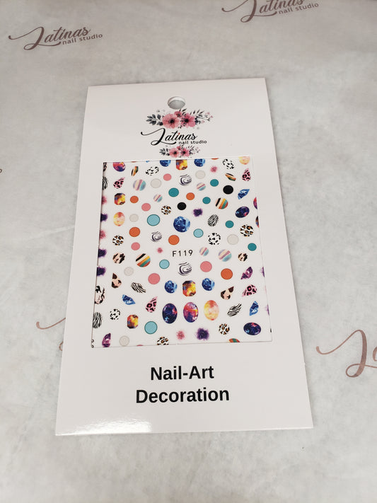 Latinas Nail Studio Nail Art Sticker F119 image 0
