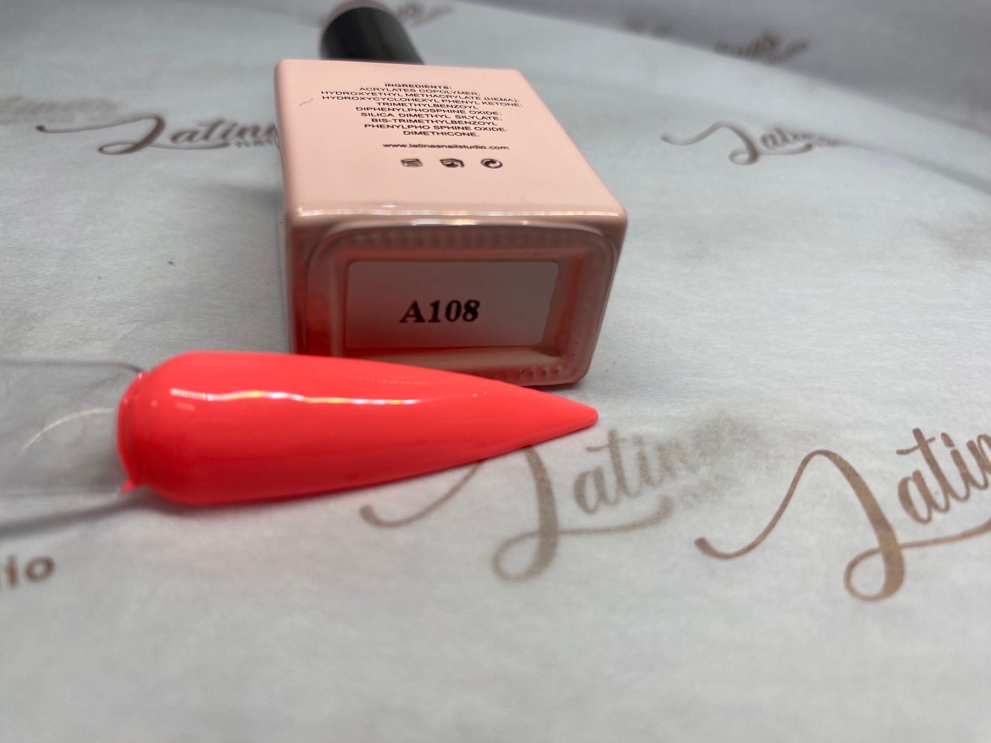 Latinas Nail Studio Gel A108 Pink Peach image 1